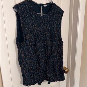 Old Navy Smocked Blouse Blue